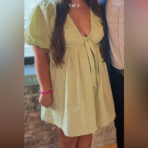 Abercrombie & Fitch Light Green Mini Dress